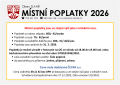 Pehled místních poplatků 2026